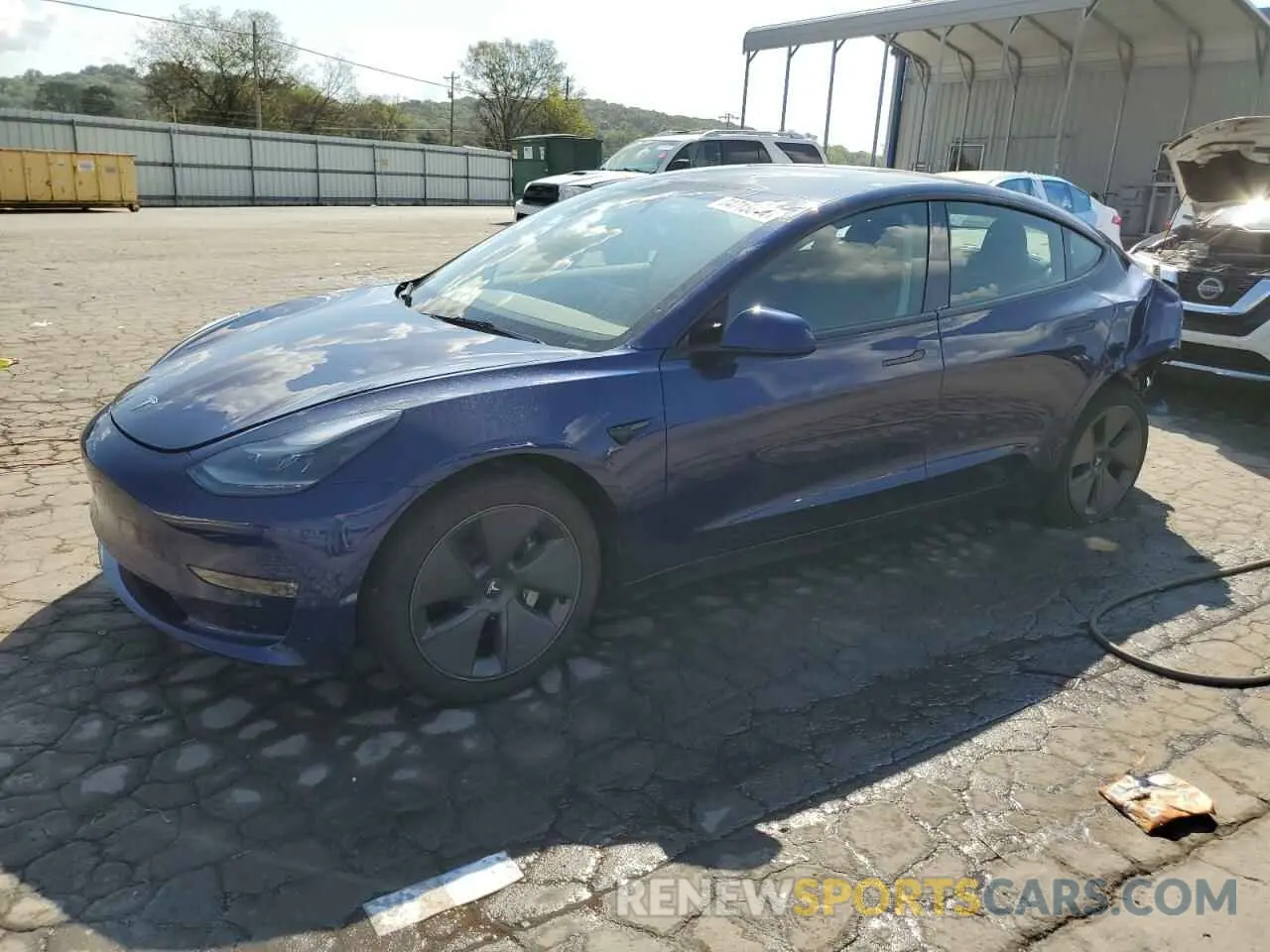 1 Photograph of a damaged car 5YJ3E1EB7PF662782 TESLA MODEL 3 2023
