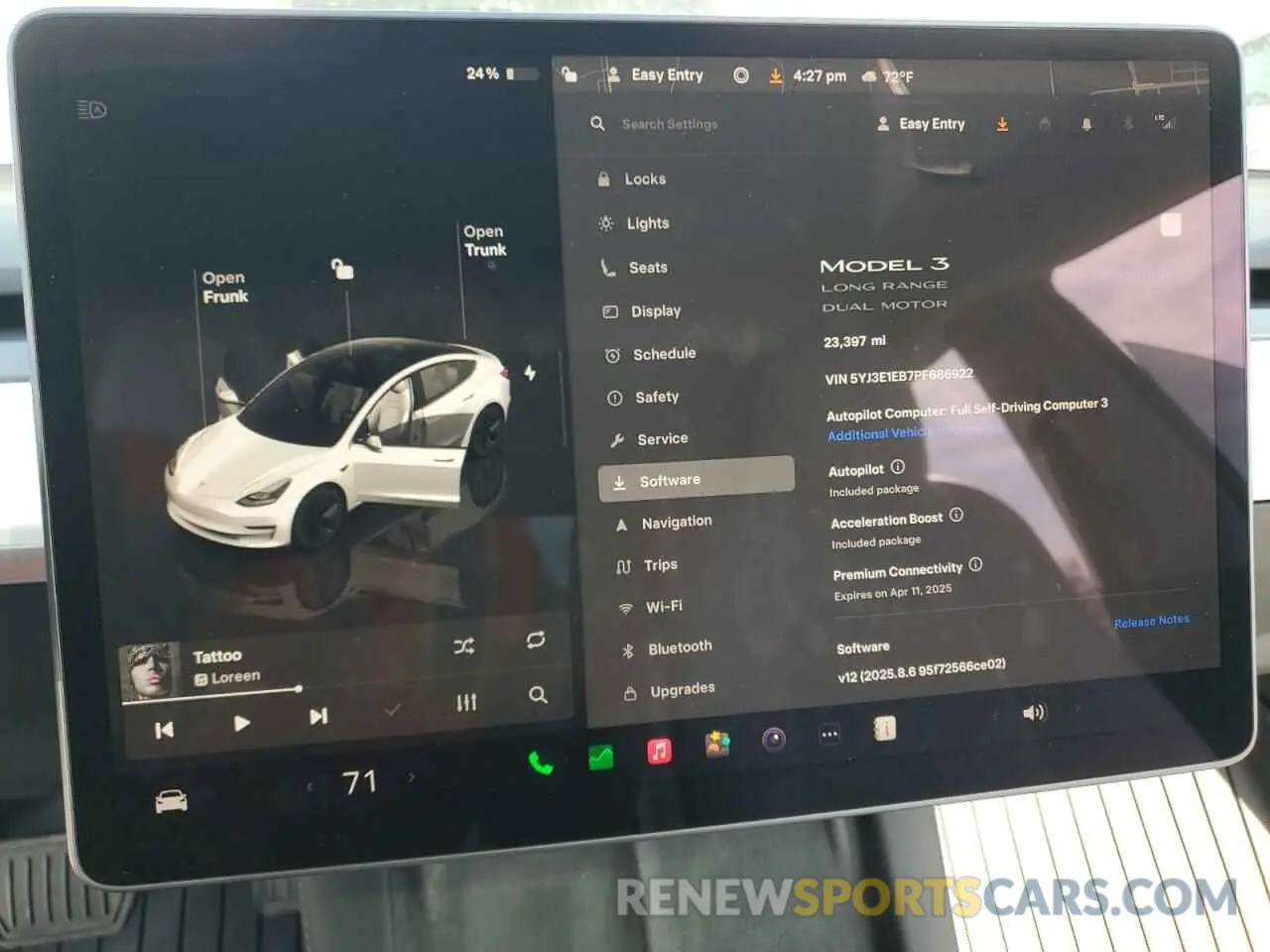 9 Photograph of a damaged car 5YJ3E1EB7PF686922 TESLA MODEL 3 2023