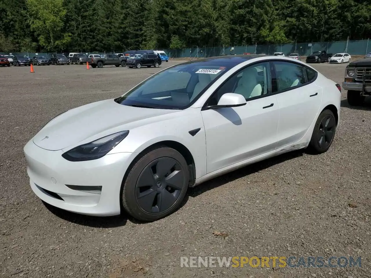 1 Photograph of a damaged car 5YJ3E1EB8PF386449 TESLA MODEL 3 2023