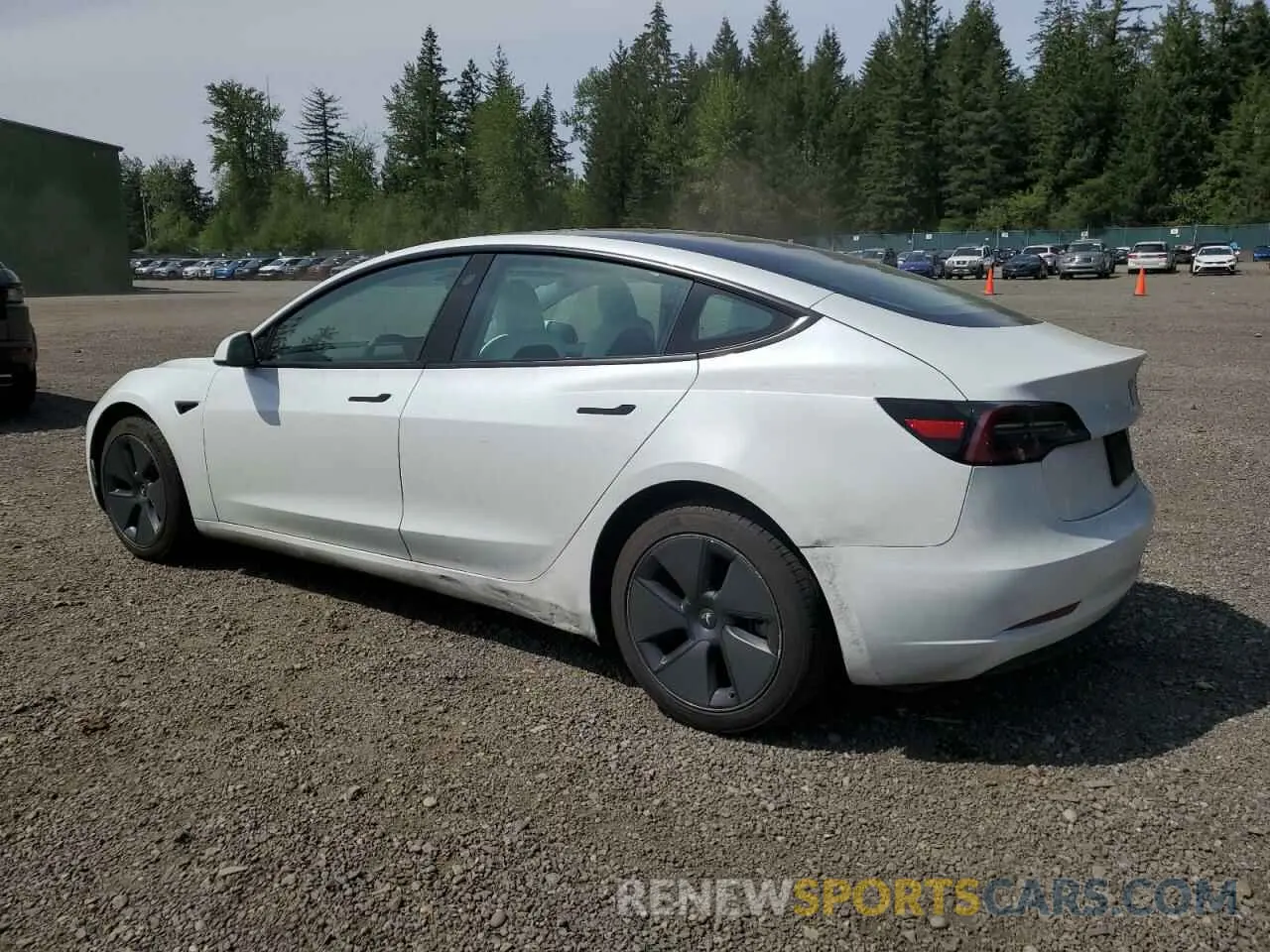2 Photograph of a damaged car 5YJ3E1EB8PF386449 TESLA MODEL 3 2023