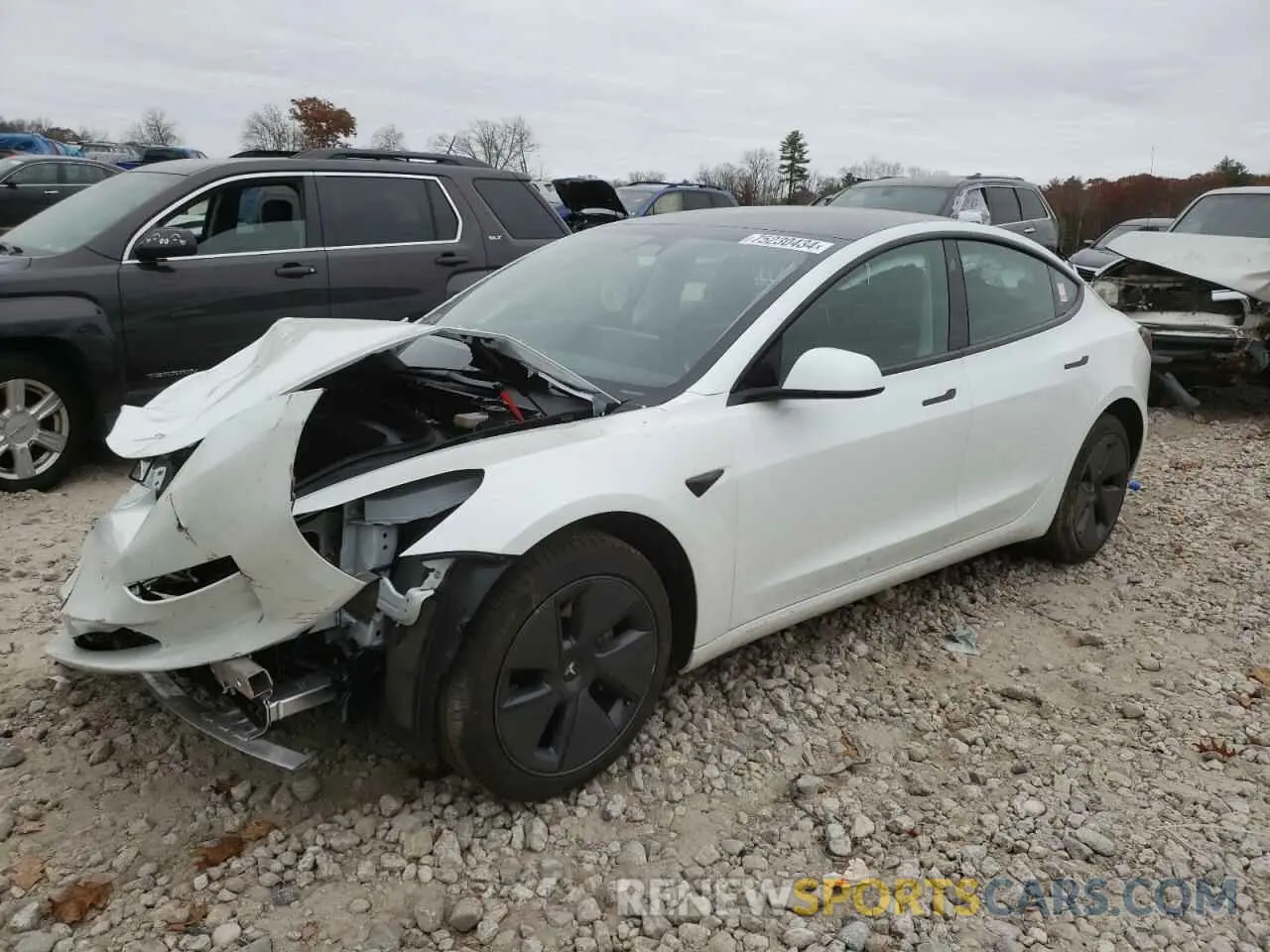 1 Photograph of a damaged car 5YJ3E1EB8PF390159 TESLA MODEL 3 2023