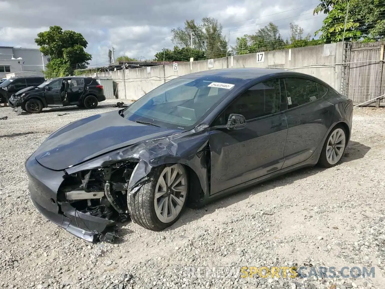 1 Photograph of a damaged car 5YJ3E1EB8PF392106 TESLA MODEL 3 2023