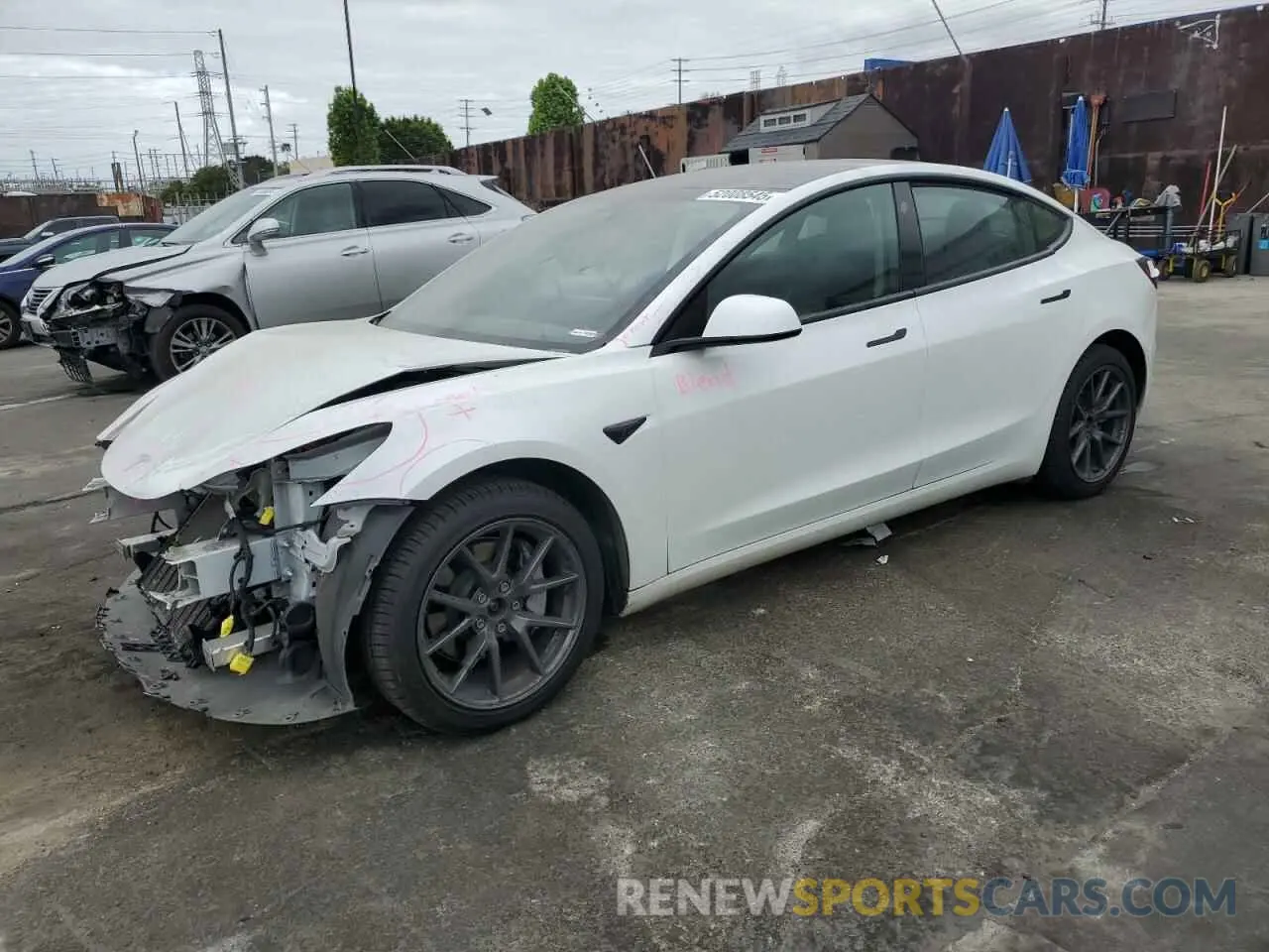 1 Photograph of a damaged car 5YJ3E1EB8PF454894 TESLA MODEL 3 2023