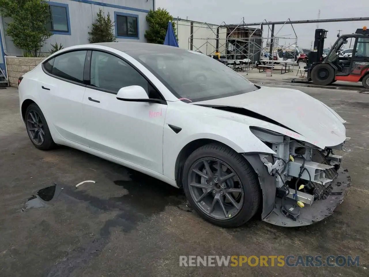4 Photograph of a damaged car 5YJ3E1EB8PF454894 TESLA MODEL 3 2023