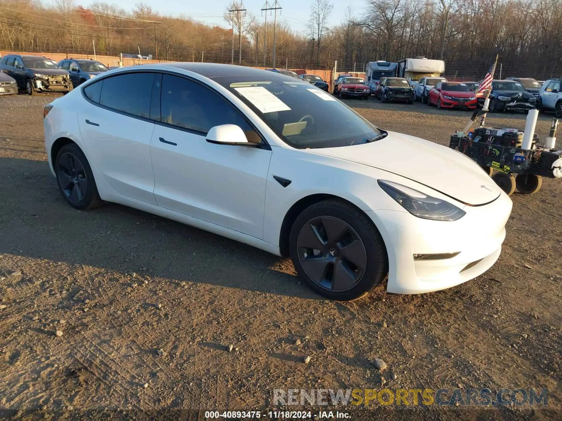 1 Photograph of a damaged car 5YJ3E1EB8PF604938 TESLA MODEL 3 2023