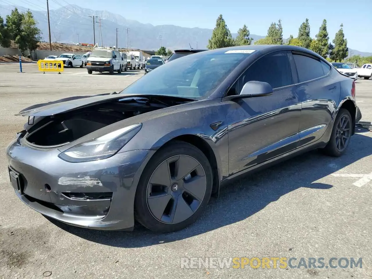 1 Photograph of a damaged car 5YJ3E1EB8PF623862 TESLA MODEL 3 2023