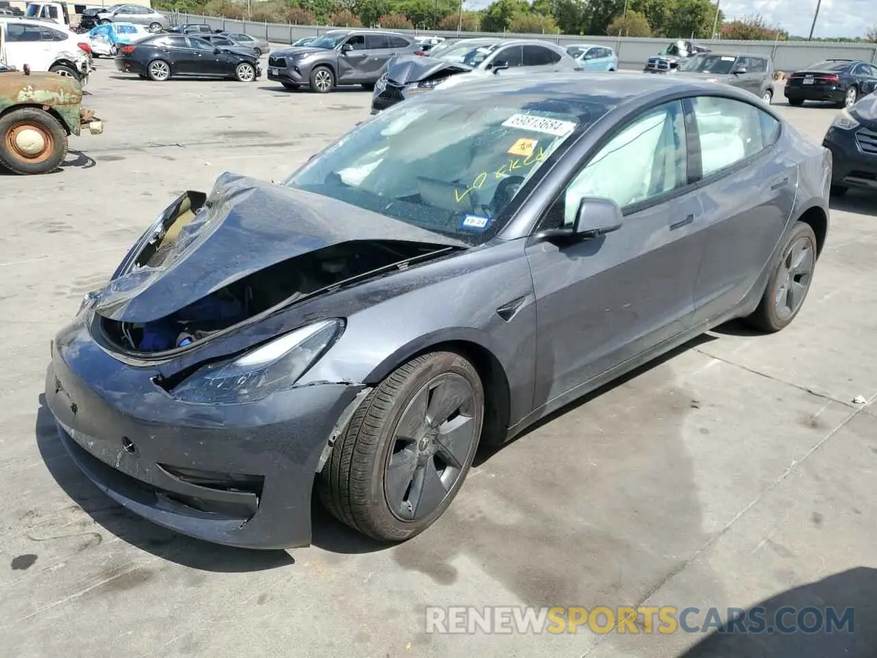 1 Photograph of a damaged car 5YJ3E1EB8PF631492 TESLA MODEL 3 2023