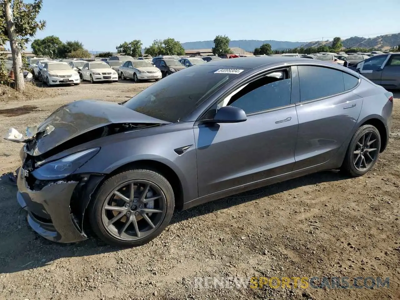 1 Photograph of a damaged car 5YJ3E1EB8PF634487 TESLA MODEL 3 2023