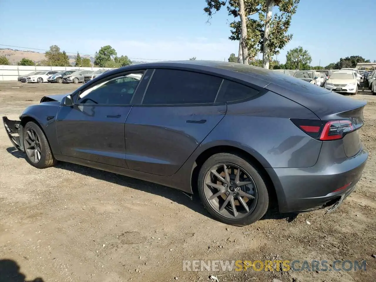 2 Photograph of a damaged car 5YJ3E1EB8PF634487 TESLA MODEL 3 2023