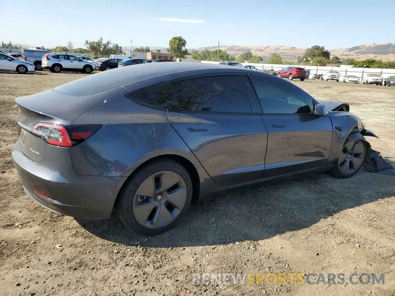 3 Photograph of a damaged car 5YJ3E1EB8PF634487 TESLA MODEL 3 2023