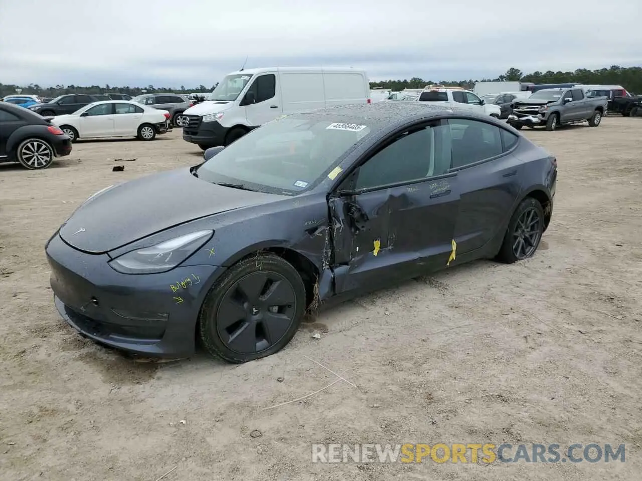 1 Photograph of a damaged car 5YJ3E1EB8PF685049 TESLA MODEL 3 2023