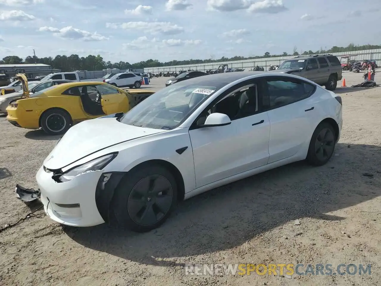 1 Photograph of a damaged car 5YJ3E1EB9PF386556 TESLA MODEL 3 2023