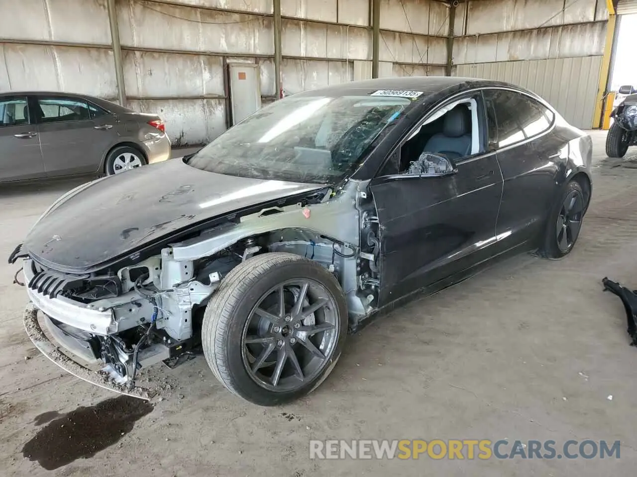 1 Photograph of a damaged car 5YJ3E1EB9PF388534 TESLA MODEL 3 2023