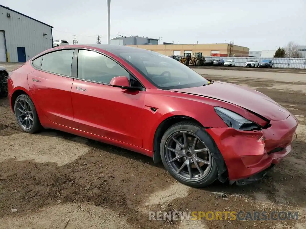 4 Photograph of a damaged car 5YJ3E1EB9PF390316 TESLA MODEL 3 2023