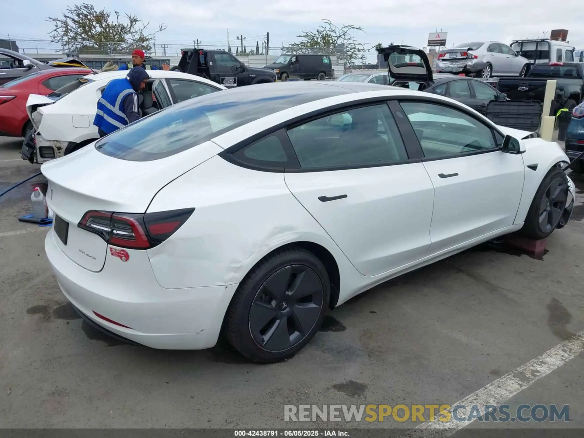 4 Photograph of a damaged car 5YJ3E1EB9PF393085 TESLA MODEL 3 2023