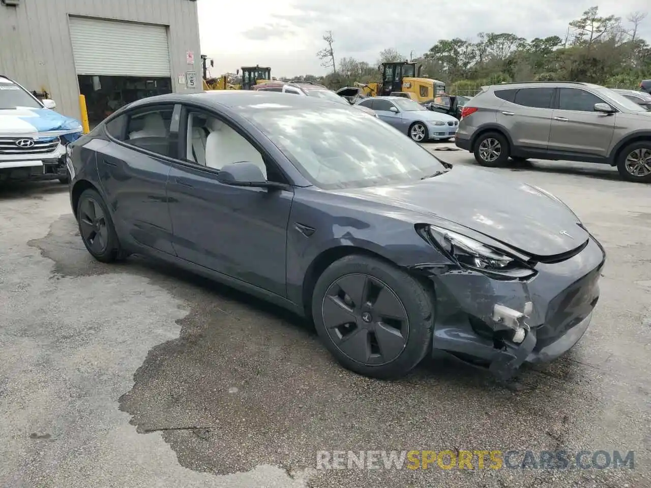 4 Photograph of a damaged car 5YJ3E1EB9PF619514 TESLA MODEL 3 2023