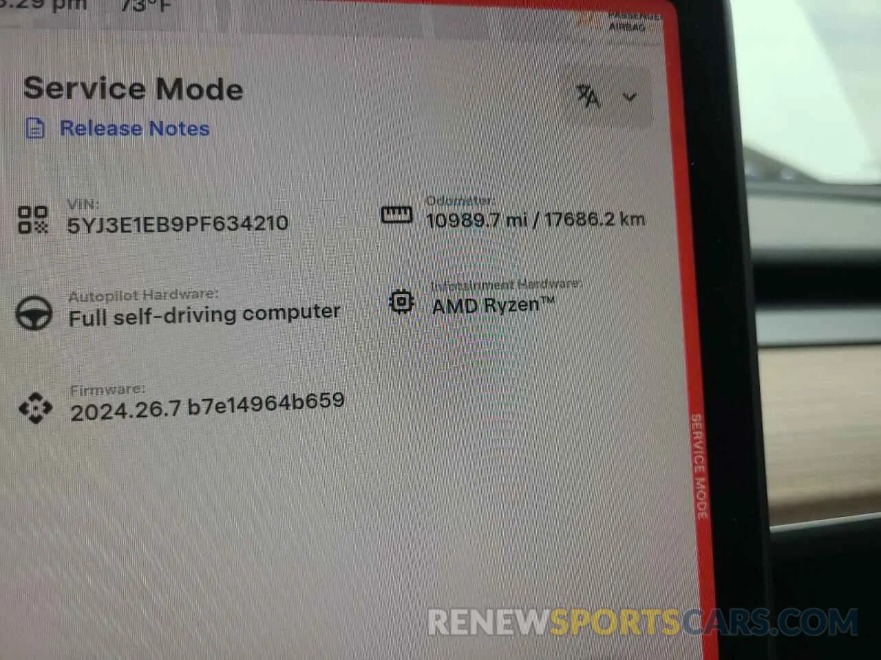 9 Photograph of a damaged car 5YJ3E1EB9PF634210 TESLA MODEL 3 2023