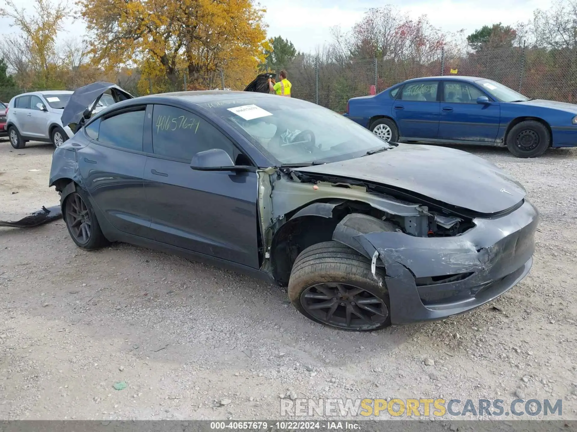 1 Photograph of a damaged car 5YJ3E1EB9PF634742 TESLA MODEL 3 2023