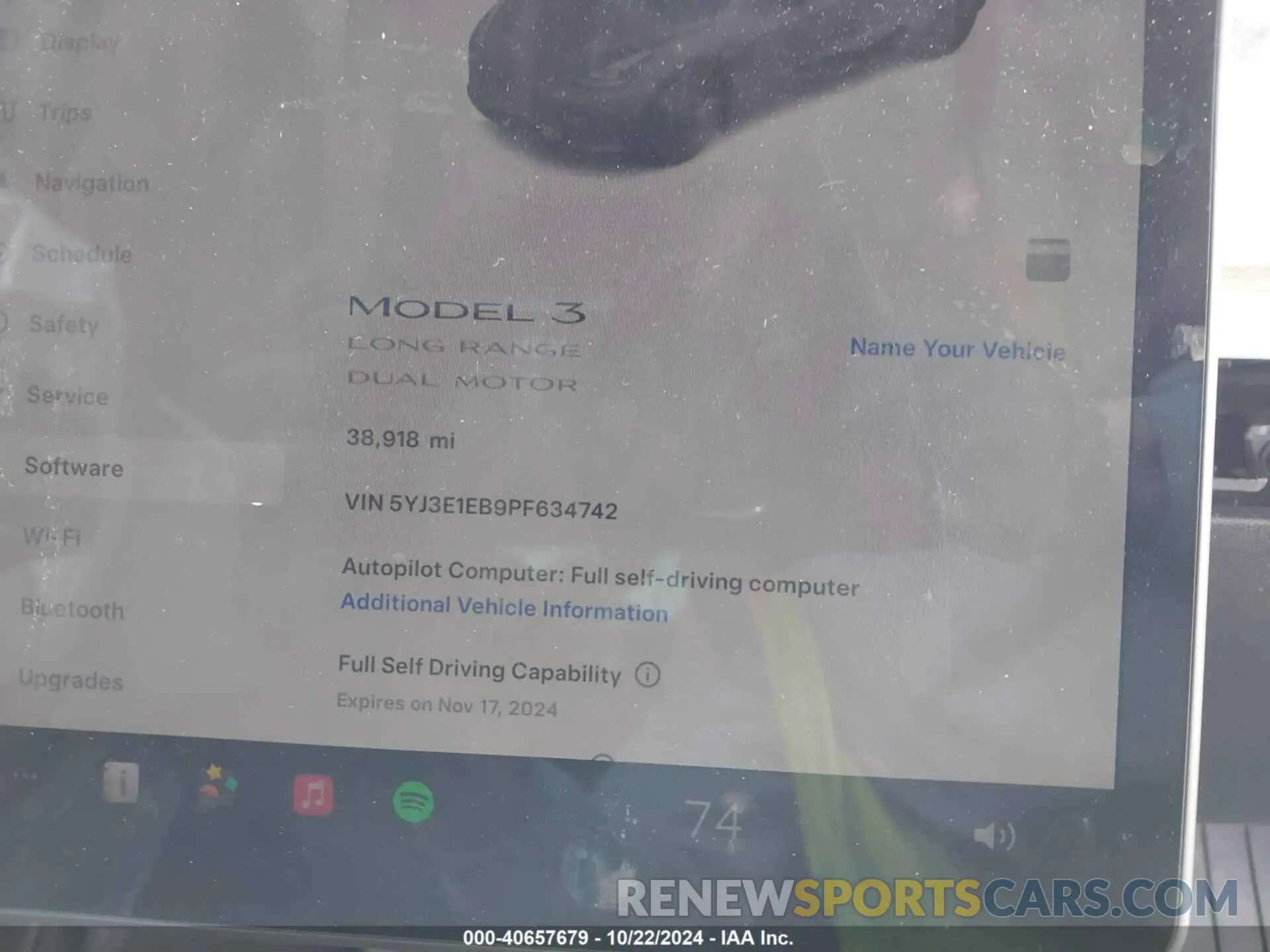 9 Photograph of a damaged car 5YJ3E1EB9PF634742 TESLA MODEL 3 2023