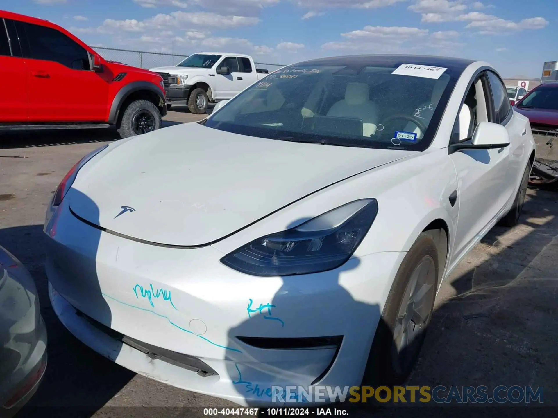 11 Photograph of a damaged car 5YJ3E1EB9PF675730 TESLA MODEL 3 2023