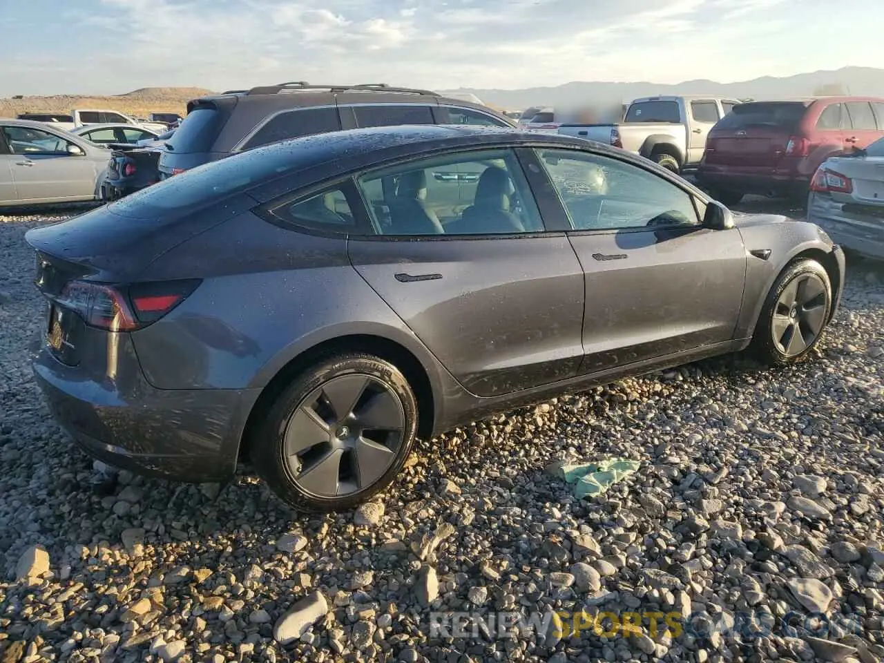 3 Photograph of a damaged car 5YJ3E1EB9PF696707 TESLA MODEL 3 2023