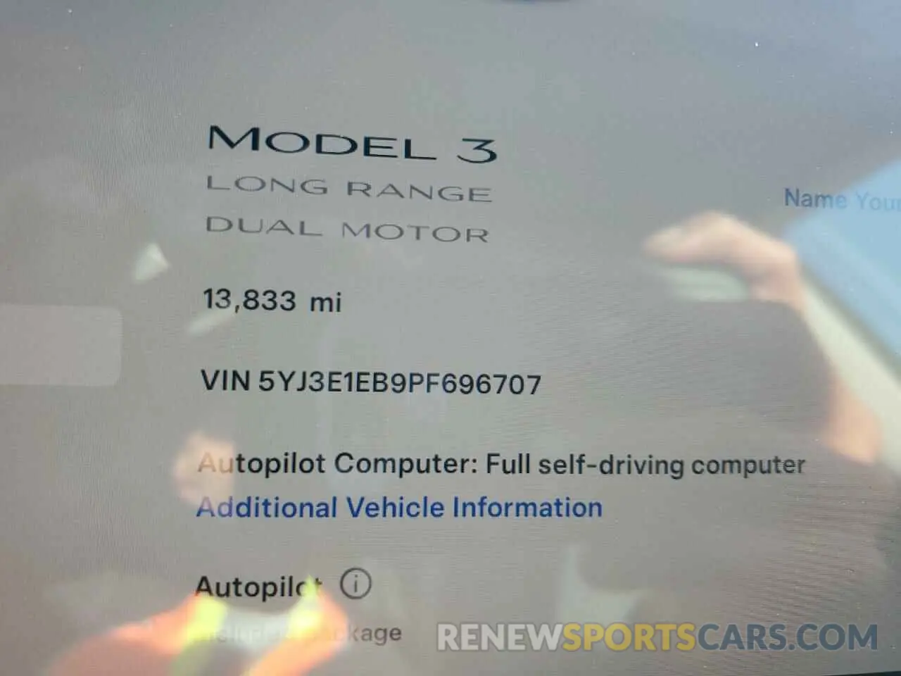 9 Photograph of a damaged car 5YJ3E1EB9PF696707 TESLA MODEL 3 2023
