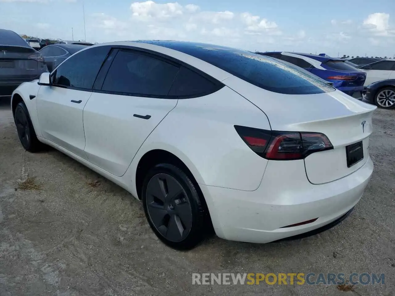 2 Photograph of a damaged car 5YJ3E1EB9PF701484 TESLA MODEL 3 2023
