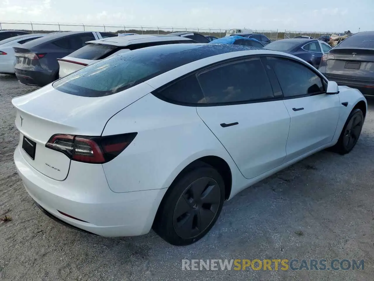 3 Photograph of a damaged car 5YJ3E1EB9PF701484 TESLA MODEL 3 2023