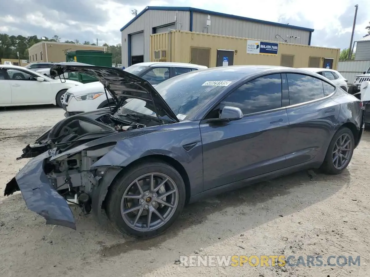 1 Photograph of a damaged car 5YJ3E1EBXPF663912 TESLA MODEL 3 2023