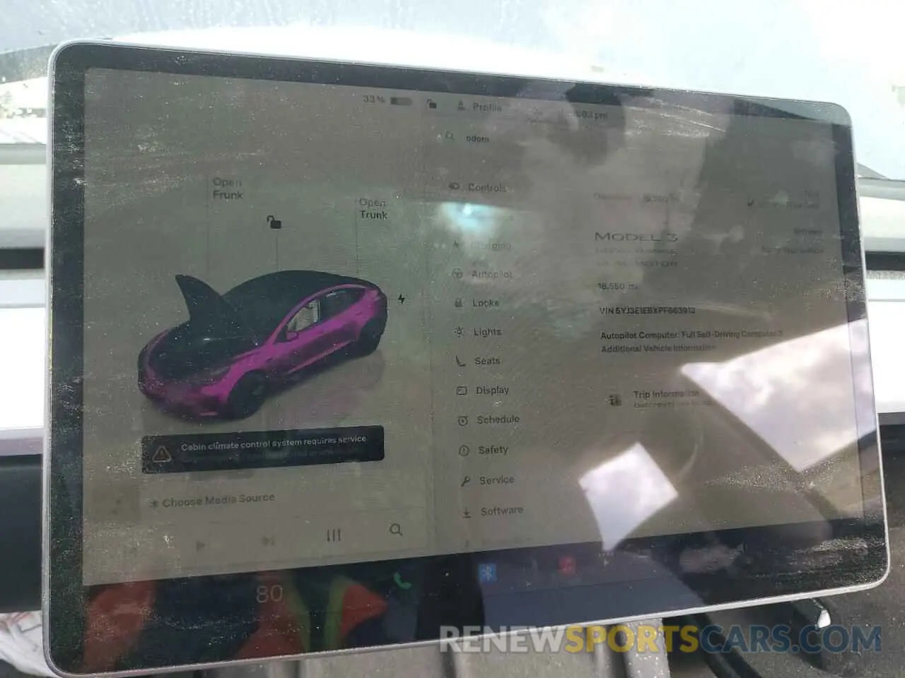 9 Photograph of a damaged car 5YJ3E1EBXPF663912 TESLA MODEL 3 2023