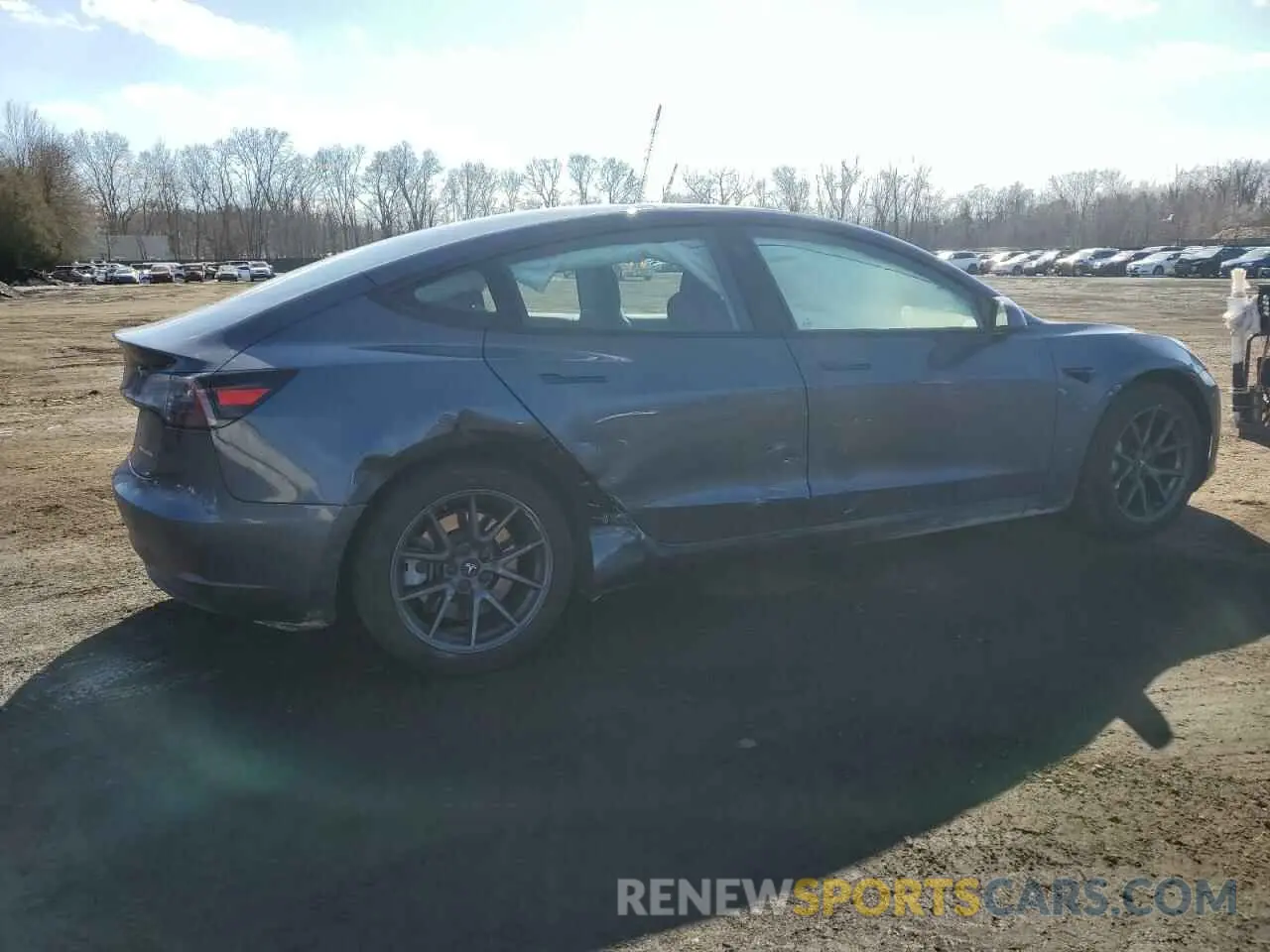 3 Photograph of a damaged car 5YJ3E1EBXPF704278 TESLA MODEL 3 2023