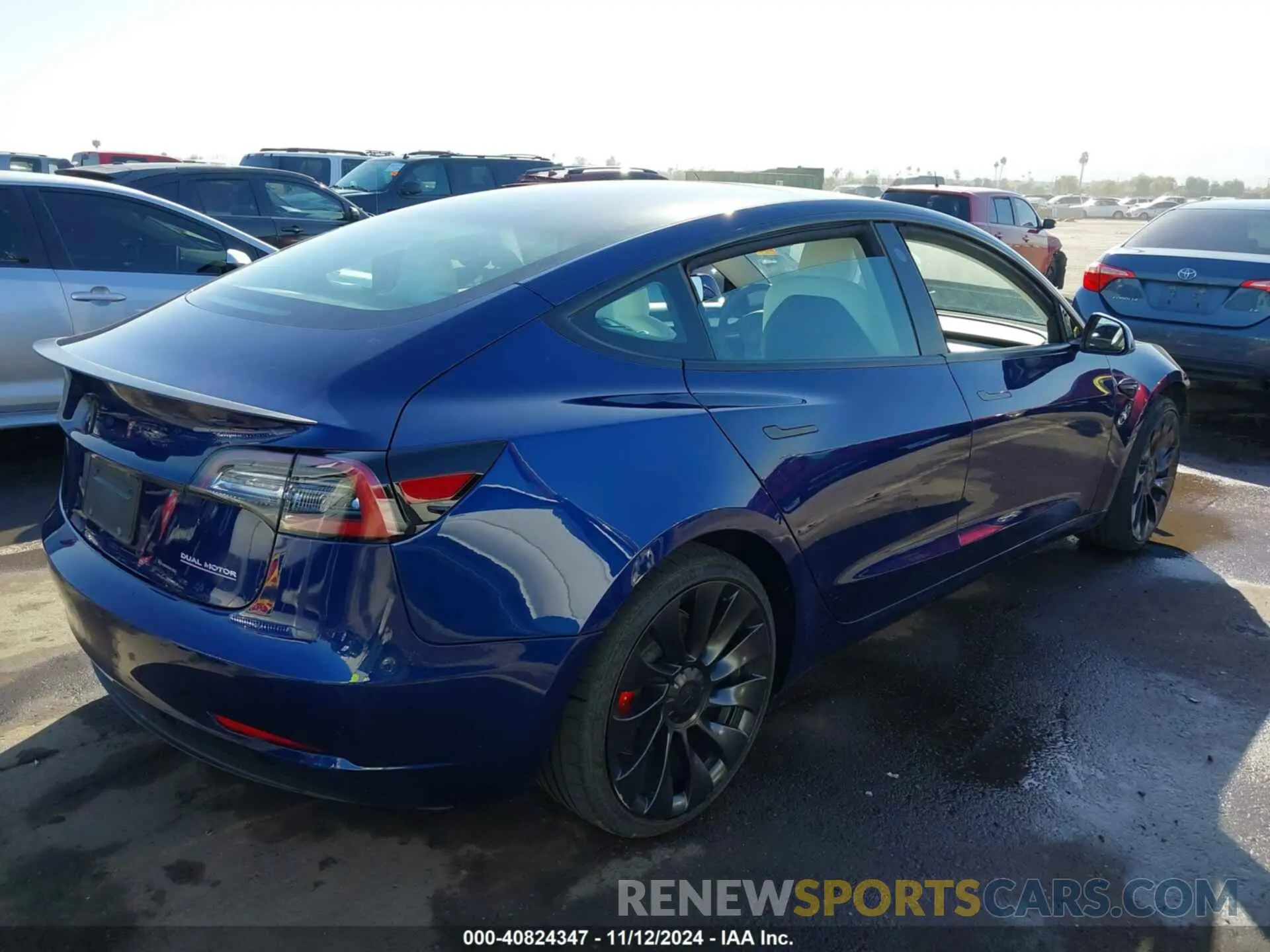 4 Photograph of a damaged car 5YJ3E1EC0PF399172 TESLA MODEL 3 2023