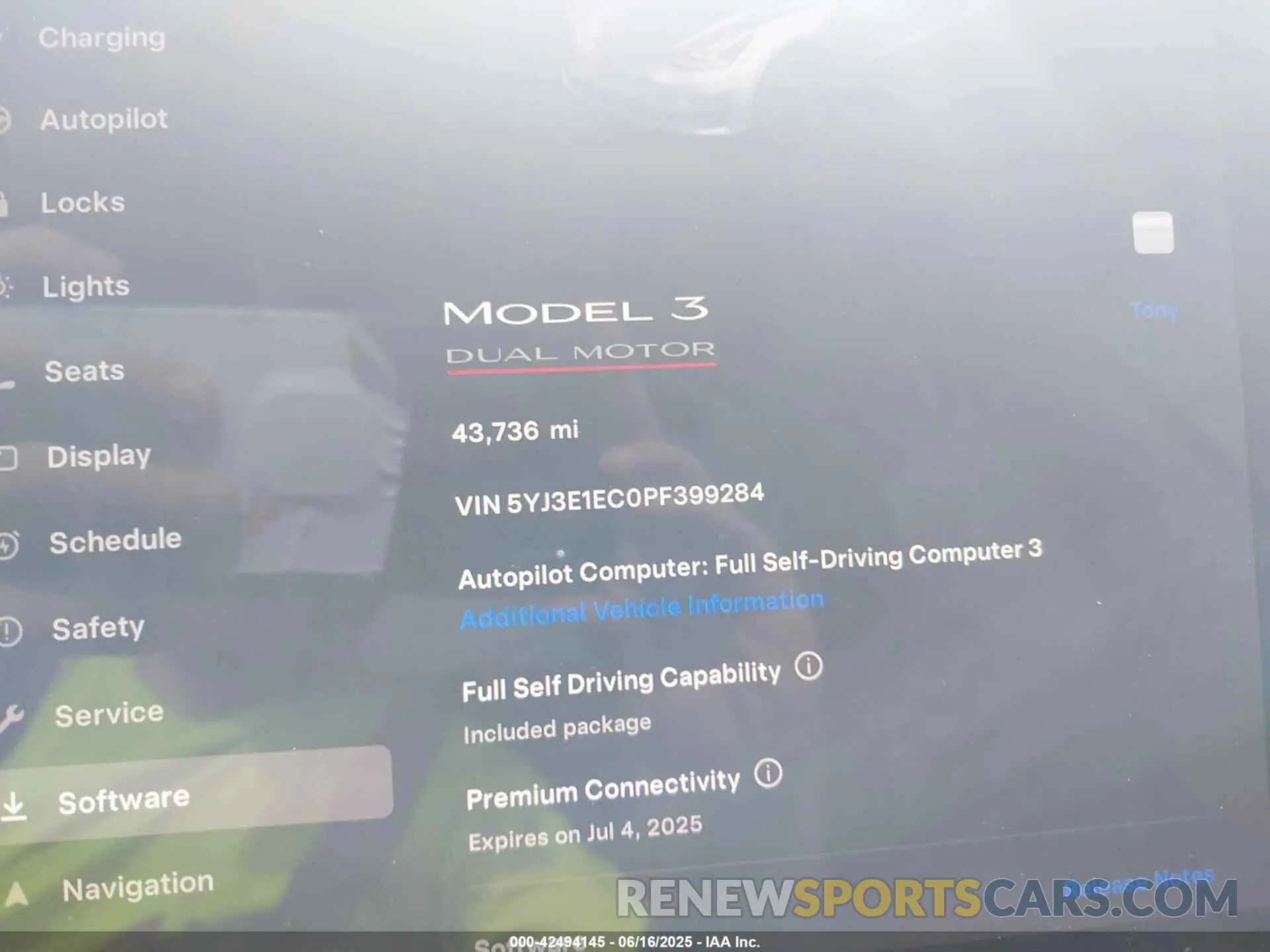 7 Photograph of a damaged car 5YJ3E1EC0PF399284 TESLA MODEL 3 2023