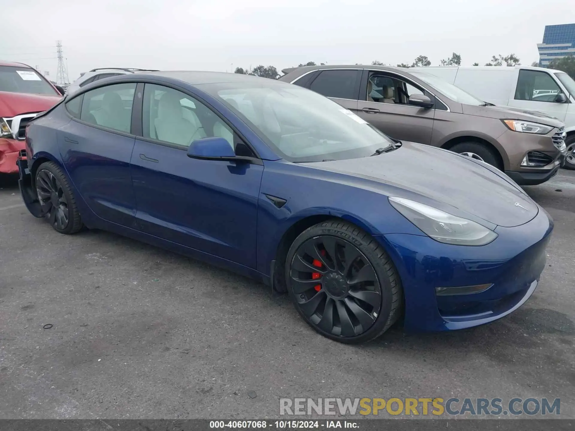 1 Photograph of a damaged car 5YJ3E1EC0PF461279 TESLA MODEL 3 2023