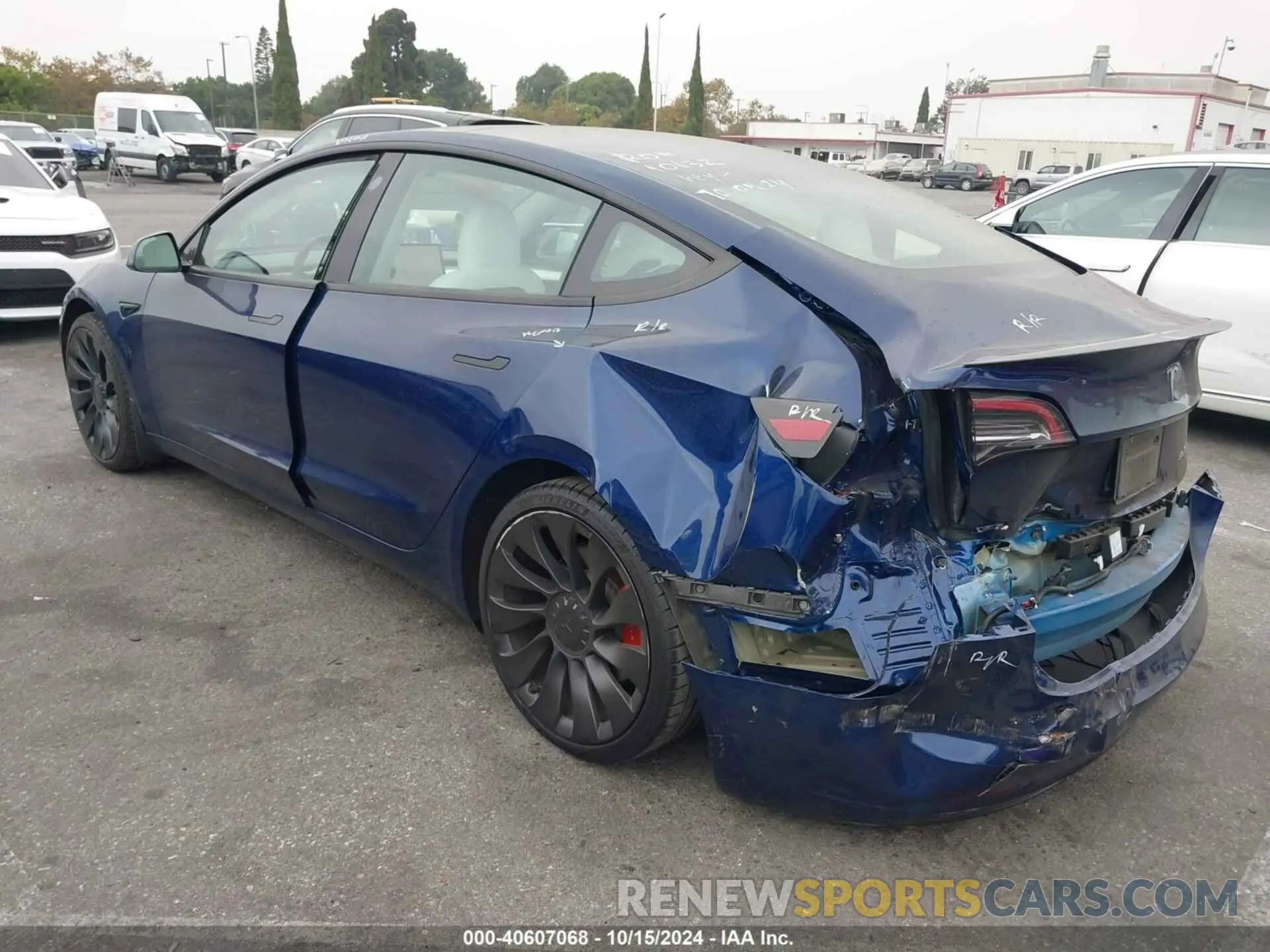 3 Photograph of a damaged car 5YJ3E1EC0PF461279 TESLA MODEL 3 2023