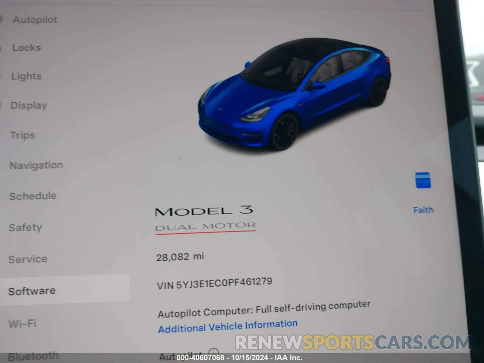 7 Photograph of a damaged car 5YJ3E1EC0PF461279 TESLA MODEL 3 2023