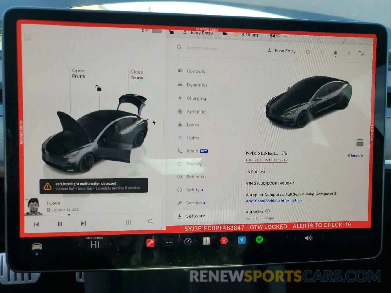 9 Photograph of a damaged car 5YJ3E1EC0PF483847 TESLA MODEL 3 2023