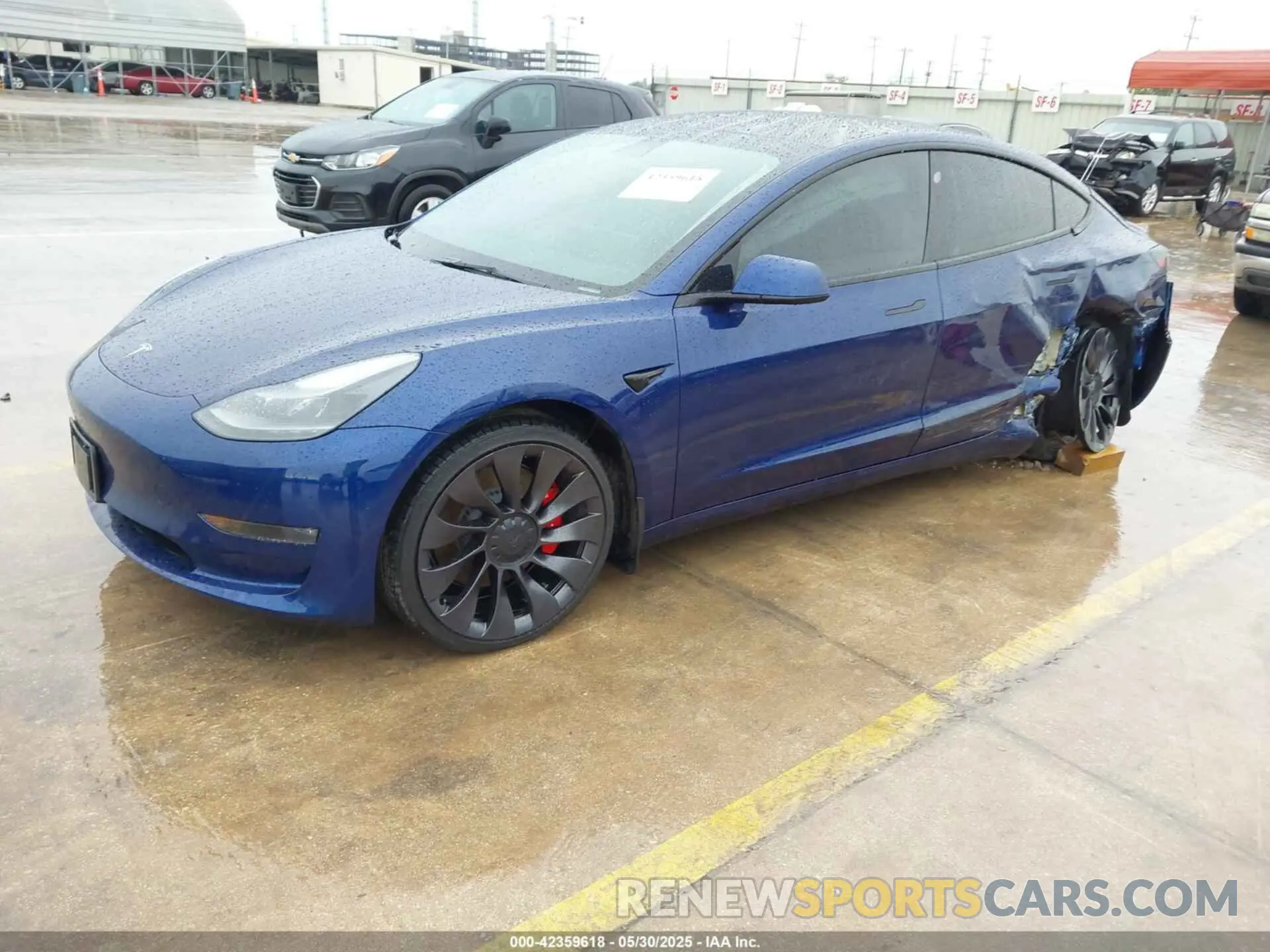 2 Photograph of a damaged car 5YJ3E1EC0PF491978 TESLA MODEL 3 2023