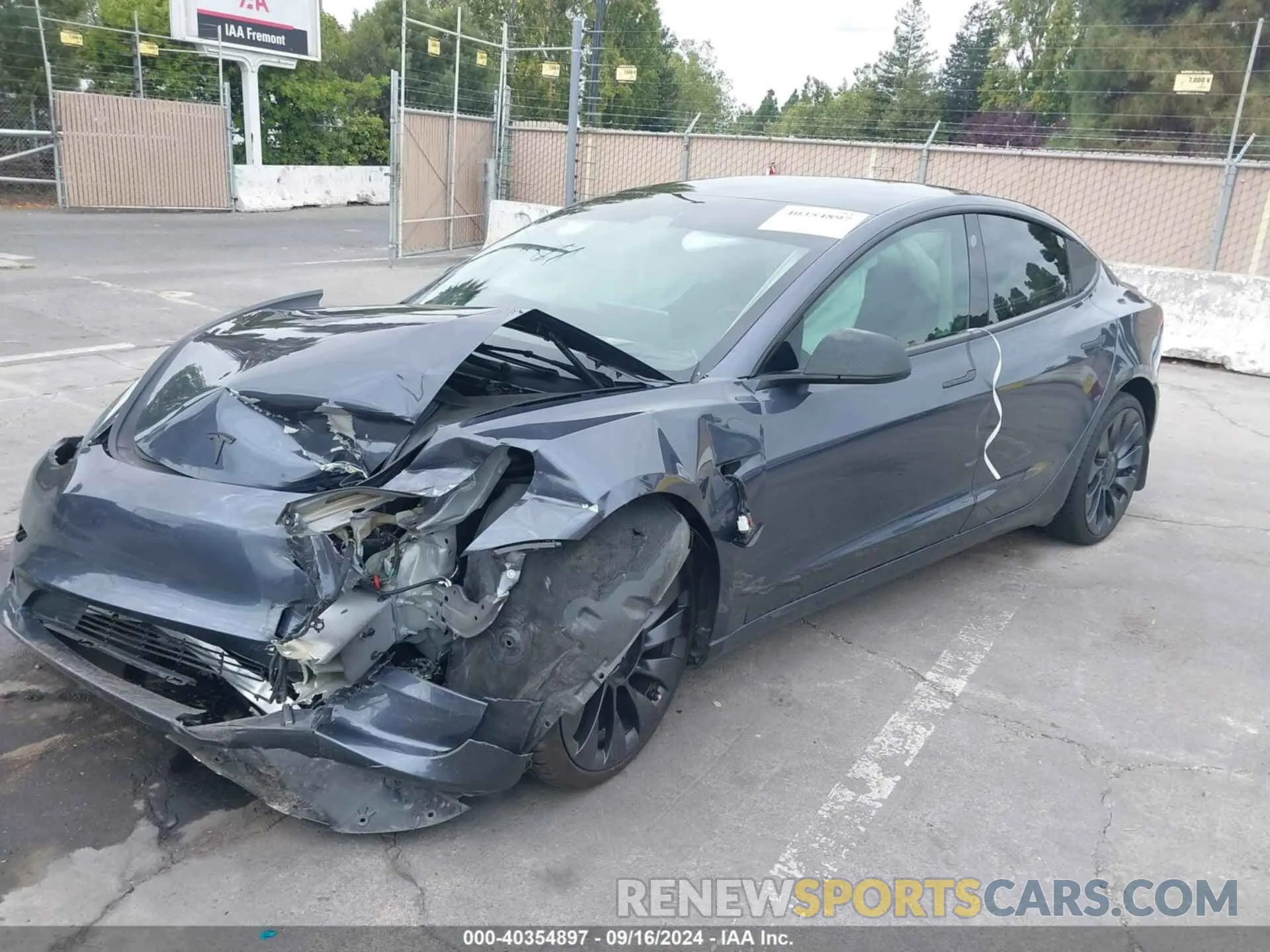 2 Photograph of a damaged car 5YJ3E1EC0PF498784 TESLA MODEL 3 2023