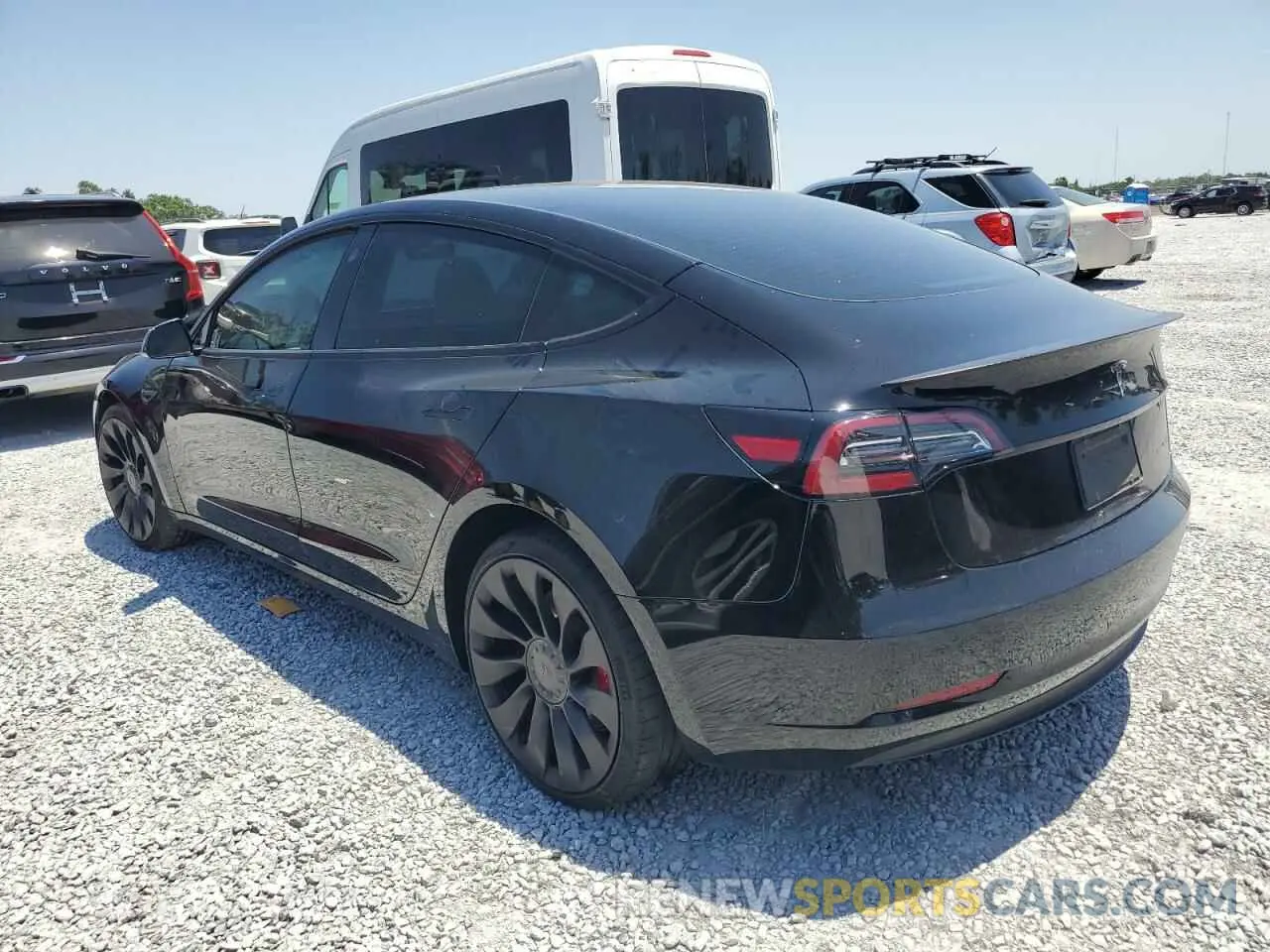 2 Photograph of a damaged car 5YJ3E1EC0PF591837 TESLA MODEL 3 2023