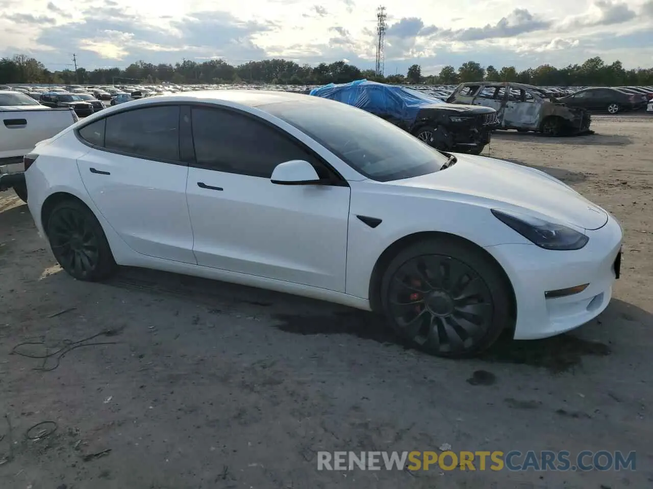 4 Photograph of a damaged car 5YJ3E1EC0PF594933 TESLA MODEL 3 2023
