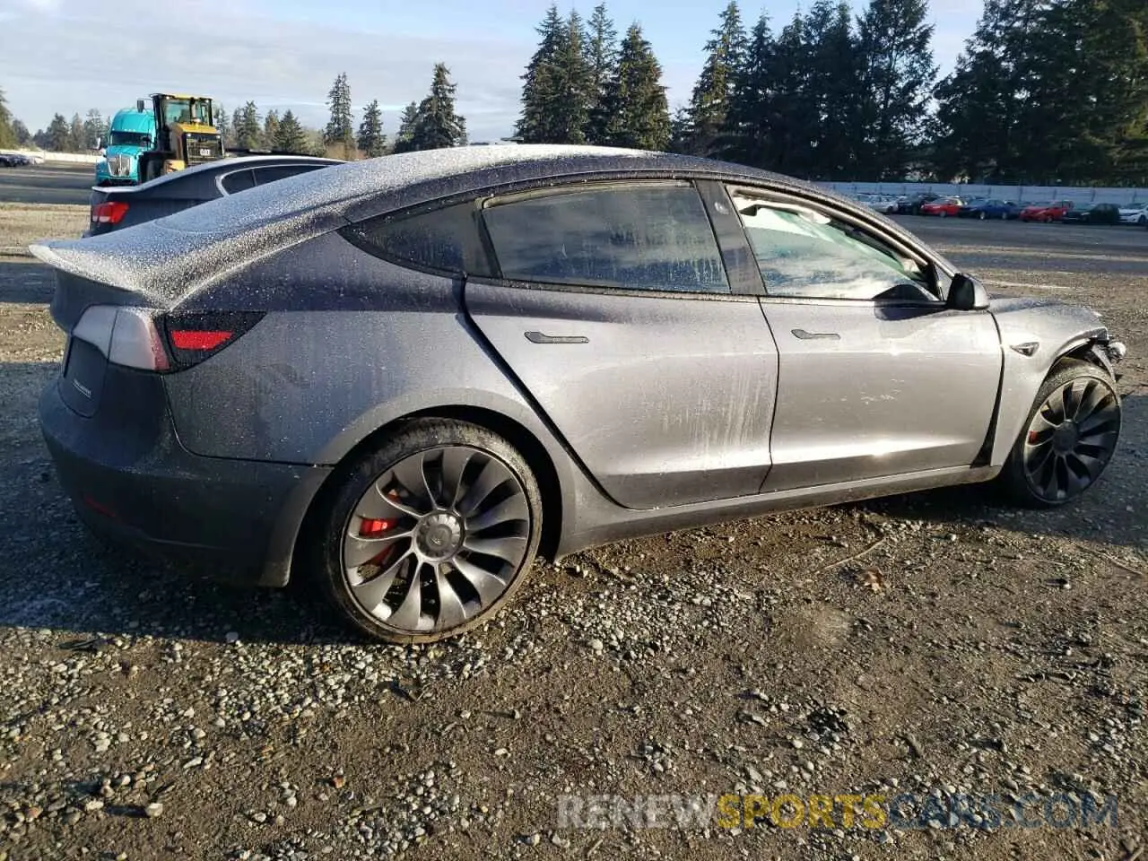 3 Photograph of a damaged car 5YJ3E1EC0PF708624 TESLA MODEL 3 2023