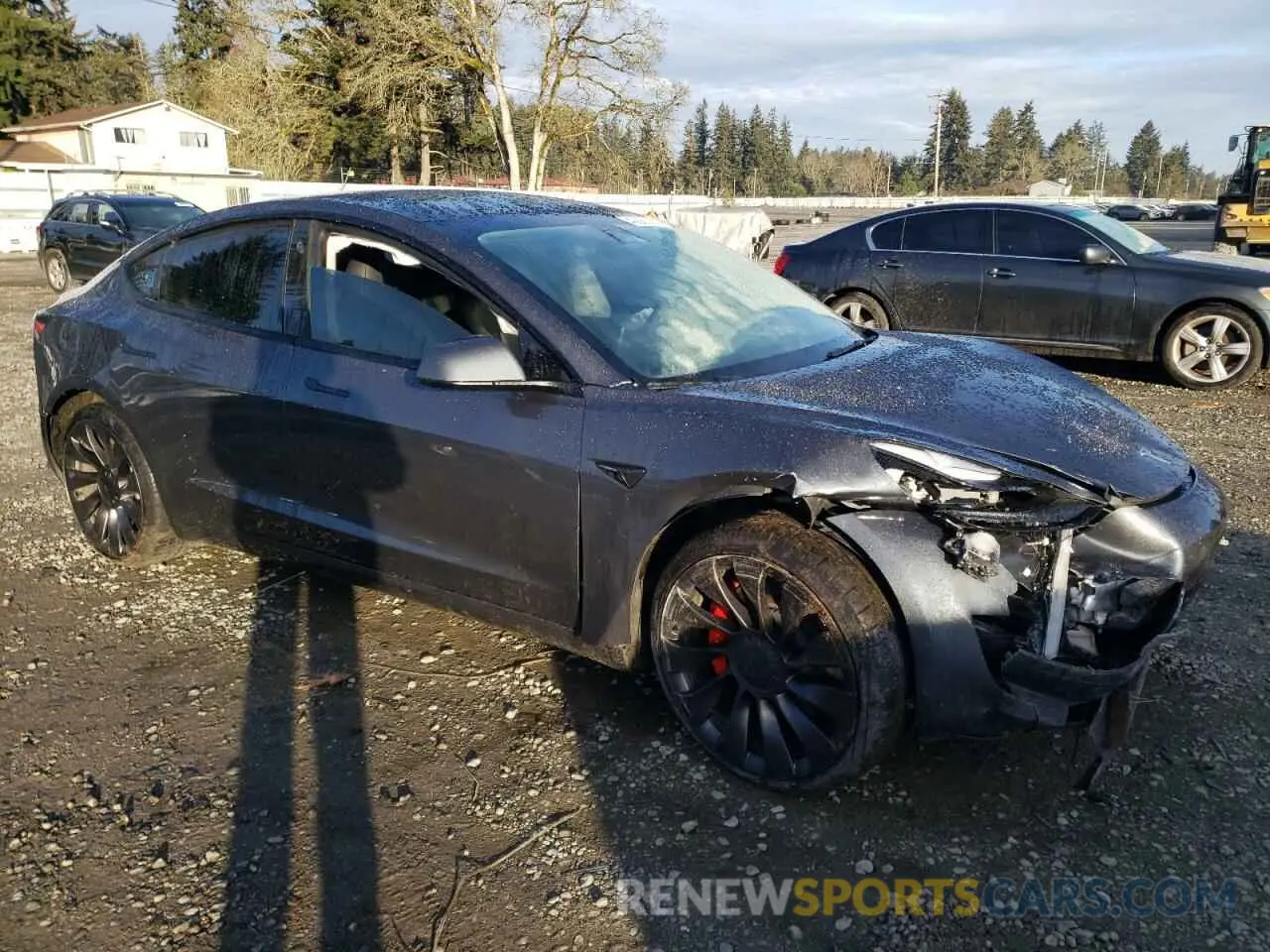 4 Photograph of a damaged car 5YJ3E1EC0PF708624 TESLA MODEL 3 2023
