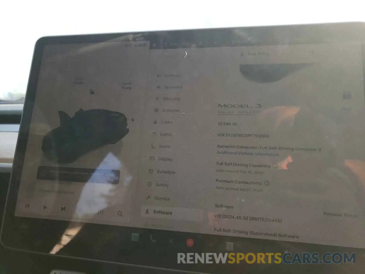 9 Photograph of a damaged car 5YJ3E1EC0PF708624 TESLA MODEL 3 2023