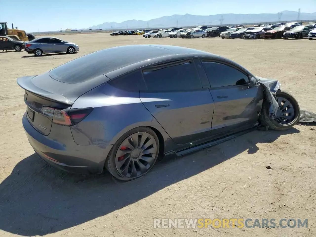 3 Photograph of a damaged car 5YJ3E1EC0PF715234 TESLA MODEL 3 2023