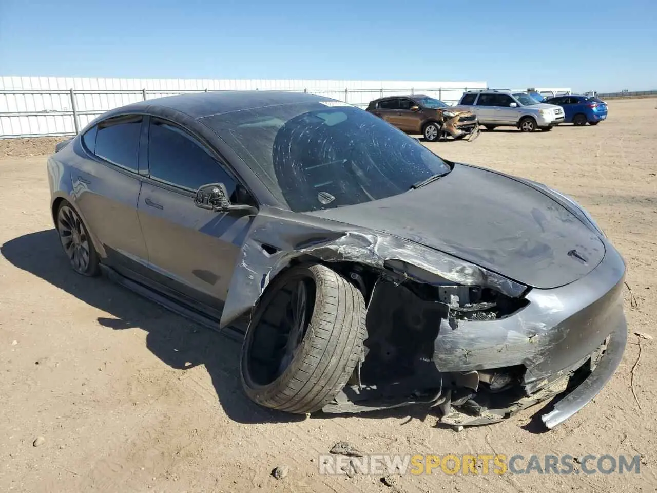 4 Photograph of a damaged car 5YJ3E1EC0PF715234 TESLA MODEL 3 2023