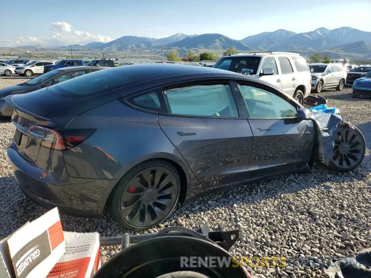 3 Photograph of a damaged car 5YJ3E1EC1PF495943 TESLA MODEL 3 2023