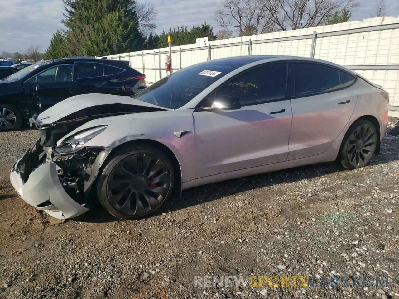 1 Photograph of a damaged car 5YJ3E1EC1PF612095 TESLA MODEL 3 2023