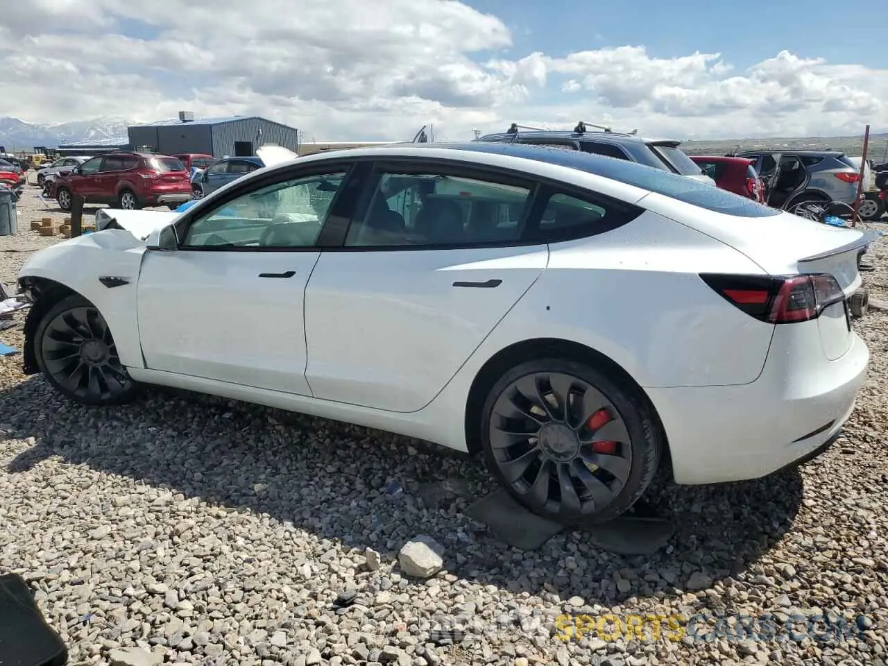 2 Photograph of a damaged car 5YJ3E1EC1PF706879 TESLA MODEL 3 2023