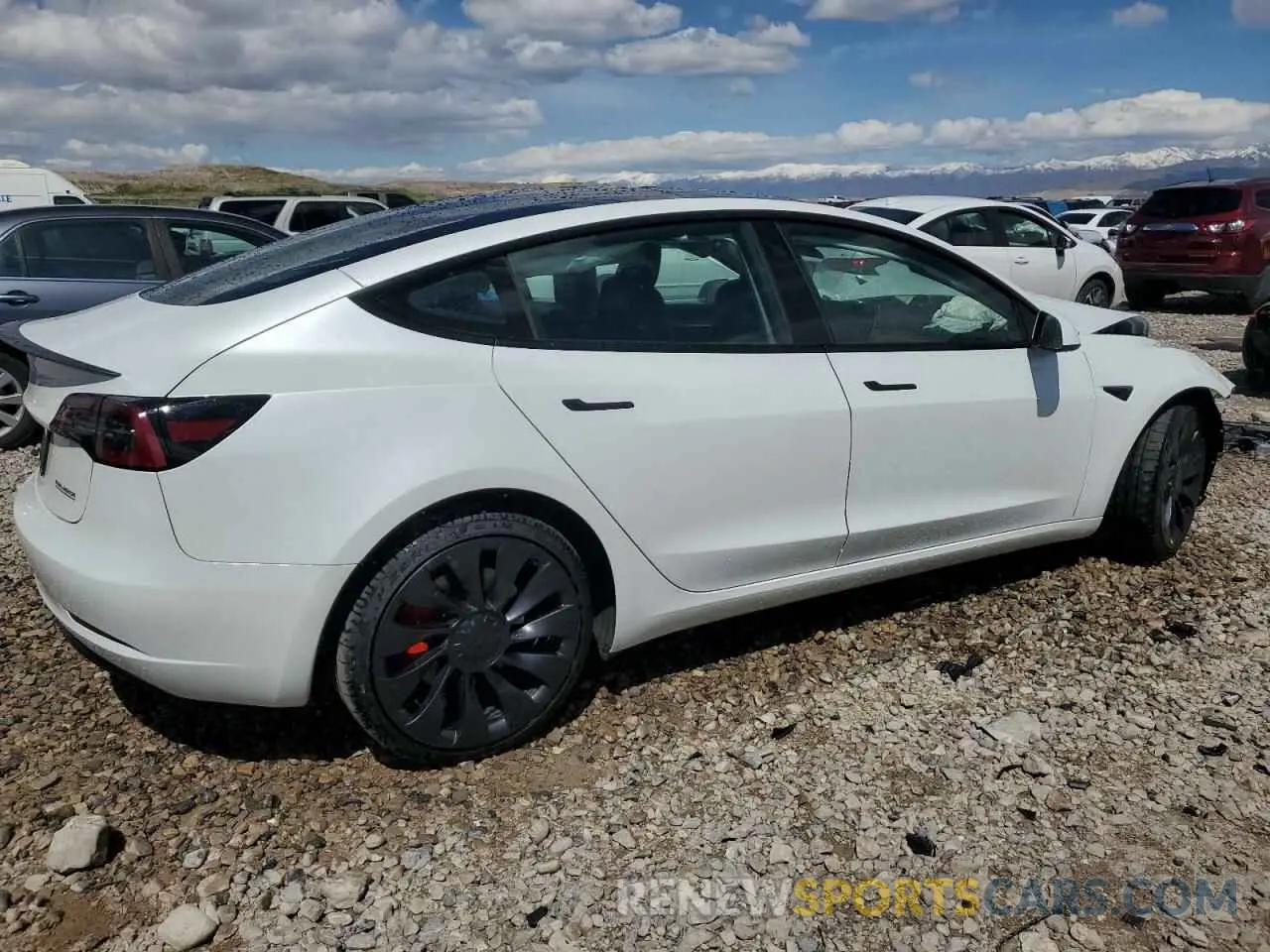 3 Photograph of a damaged car 5YJ3E1EC1PF706879 TESLA MODEL 3 2023